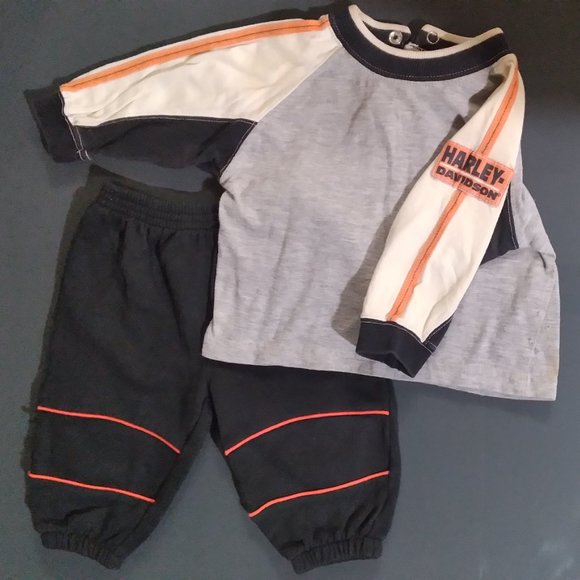 **$5 Add-On** Harley Davidson 2piece Boys Outfit - Picture 1 of 5